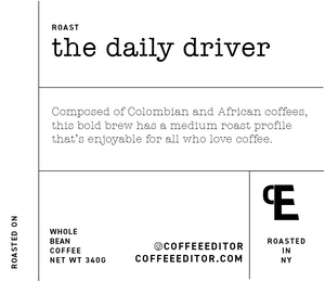 Coffee Editor - the daily driver coffee blend